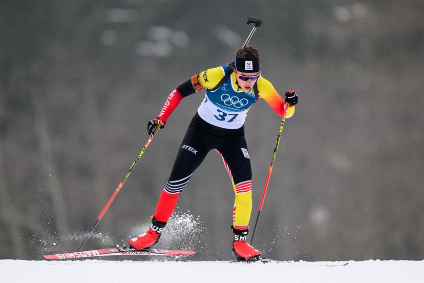 260214 Lotte Lie of Belgium competes in women's biathlon 7,5 km sprint during day 8 of the 2026 Winter Olympics on February 14, 2026 in Anterselva.  Photo: Jon Olav Nesvold / BILDBYRÅN / COP 217 / MB1327 skidskytte biathlon skiskyting olympic games olympics winter olympics os ol olympiska spel vinter-os olympiske leker milano cortina 2026 milan cortina 2026 milano cortina 2026 olympic games milano cortina 2026 winter olympic games milano cortina-os milano cortina-ol vinter-ol 8 bbeng sprint dam kvinner women *** BENELUX ONLY ***