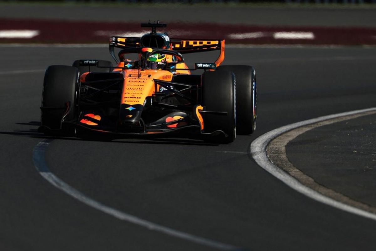 McLaren's Australian driver Oscar Piastri drives during the second practice session of the Formula One Australian Grand Prix at the Albert Park Circuit in Melbourne on March 6, 2026.   Martin KEEP / AFP