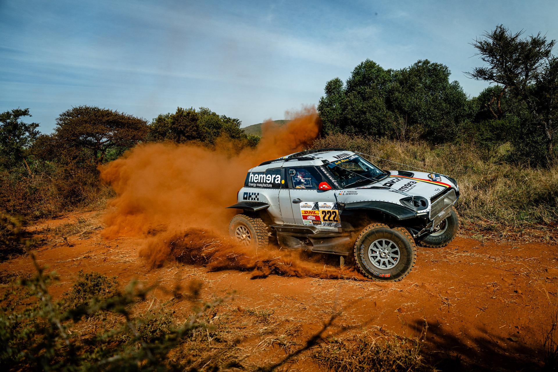 ATTENTION EDITORS - HAND OUT PICTURES - EDITORIAL USE ONLY - MANDATORY CREDIT 'SIMON BAUCHAU'  This handout picture, distributed by Eric Dupain, shows Xavier Panseri and Guillaume de Mevius during the South African Safari Rallyn in Sun City, South Africa, on Monday 19 May 2025.  BELGA PHOTO HANDOUT SIMON BAUCHAU