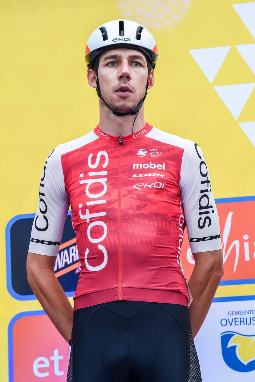 Ludovic Robeet of Cofidis pictured at the start of the 'Druivenkoers' one day cycling race, 206,3 km from and to Overijse, Friday 23 August 2024. BELGA PHOTO MARC GOYVAERTS
