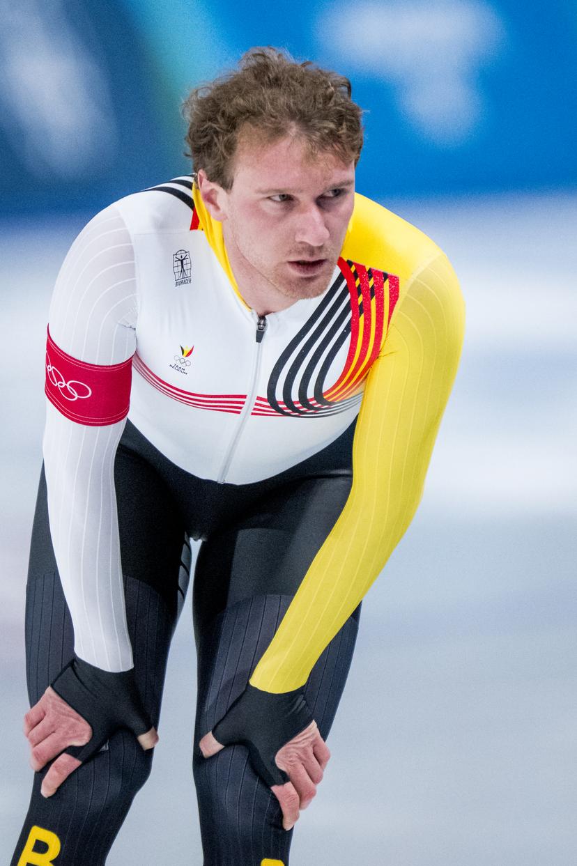 Belgian speed skater Mathias Voste pictured in action during the Men 1000m final in the Short Track Speed Skating competition at the Milano Cortina 2026 Olympic Winter Games, on Wednesday 11 February 2026 in Milan, Italy. The XXV Winter Olympics take place from 6 to 22 February 2026 in Italy. BELGA PHOTO JASPER JACOBS