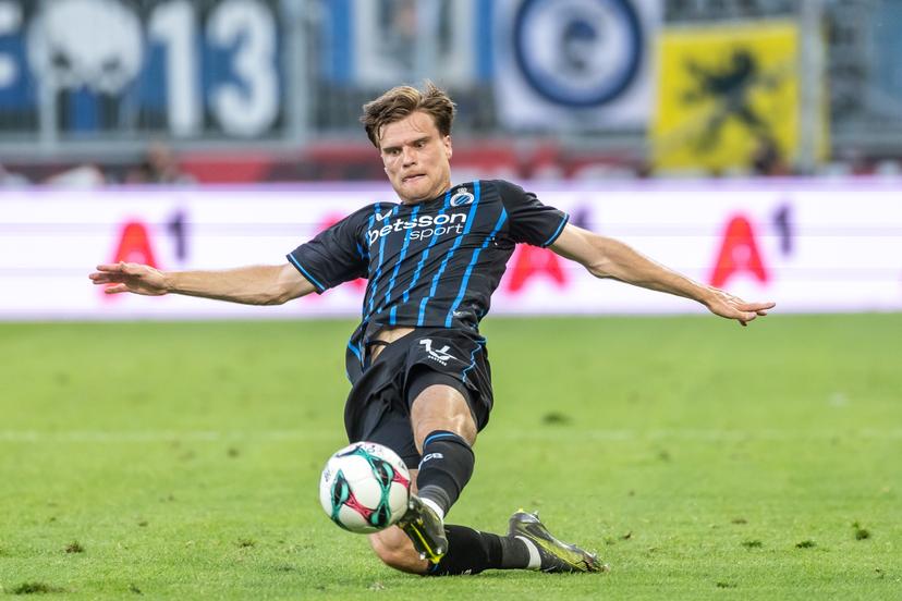 06.08.2025, Stadion Salzburg, Wals Siezenheim, AUT, UEFA CL Qualifikation, FC Salzburg vs Club Brügge, 3. Runde, Hinspiel, im Bild Bjorn Meijer (Brugge) // Bjorn Meijer (Brugge) during the UEFA Champions League qualifier 3rd round, 1st leg match between FC Red Bull Salzburg and Club Brugge at the Stadion Salzburg in Wals Siezenheim, Austria on 2025/08/06. EXPA Pictures © 2025, PhotoCredit: EXPA/ Johann Groder