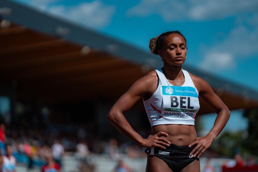 Belgian Naomi Van den Broeck pictured in action during the European Athletics Team Championships, in Maribor, Slovenia, Saturday 28 June 2025. Team Belgium is competing in the second division on 28 and 29 June. BELGA PHOTO CHIARA MONTESANO