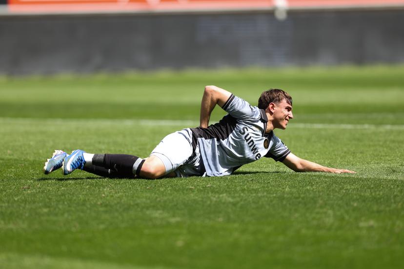 Anderlecht's Mihajlo Cvetkovic pictured during a soccer match between KAA Gent and RSC Anderlecht, Sunday 10 May 2026 in Gent, on the seventh day of the Champion's Play-offs of the 2025-2026 'Jupiler Pro League' first division of the Belgian championship. BELGA PHOTO BRUNO FAHY