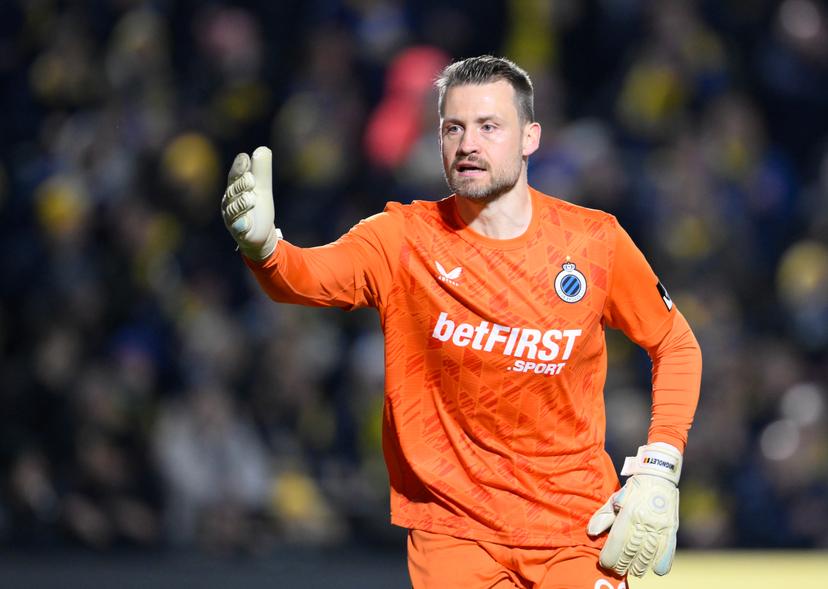 Club's goalkeeper Simon Mignolet pictured during a soccer match between Royale Union Saint-Gilloise and Club Brugge, Sunday 01 February 2026 in Brussels, on day 23 of the 2025-2026 'Jupiler Pro League' first division of the Belgian championship. BELGA PHOTO JOHN THYS