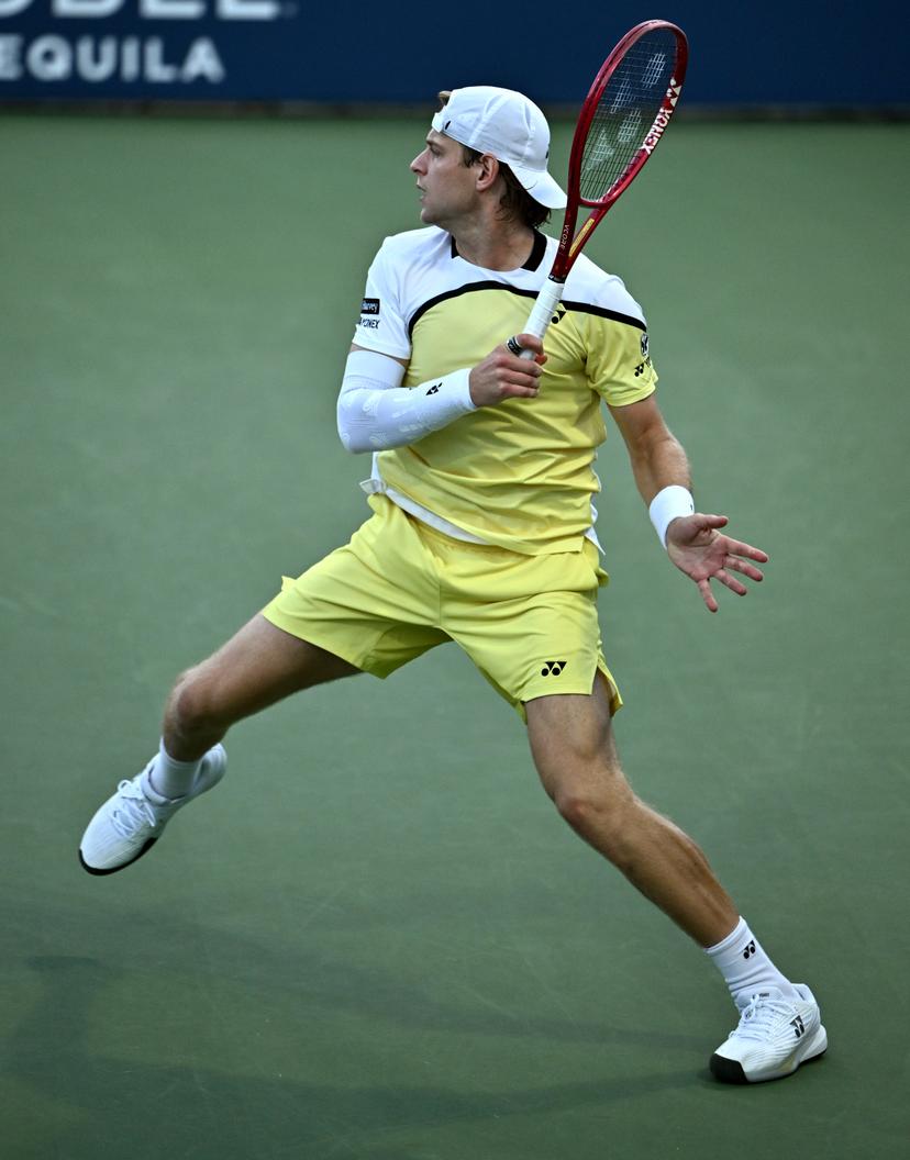 Zizou Bergs of Belgium plays against Botic Van De Zandschulp of the Netherlands during the Men's singles Round 3 of the 2026 US Open Tennis Championship, USTA Billie Jean King National Tennis Center in Flushing Meadow-Corona Park, in the Queens borough of New York, NY, September 5, 2026. (Photo by Anthony Behar/Sipa USA) BELGA PHOTO BENELUX ONLY