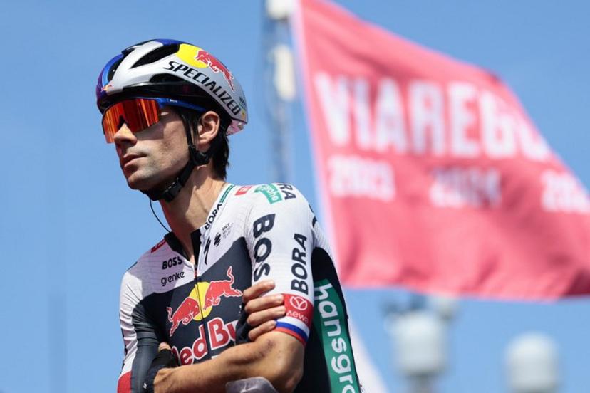 Red Bull-Bora-Hansgrohe's Slovenian rider Primoz Roglic is pictured before the 11th stage of the 108th Giro d'Italia cycling race of 186kms from Viareggio to Castelnovo ne' Monti on May 21, 2025.  Luca Bettini / AFP