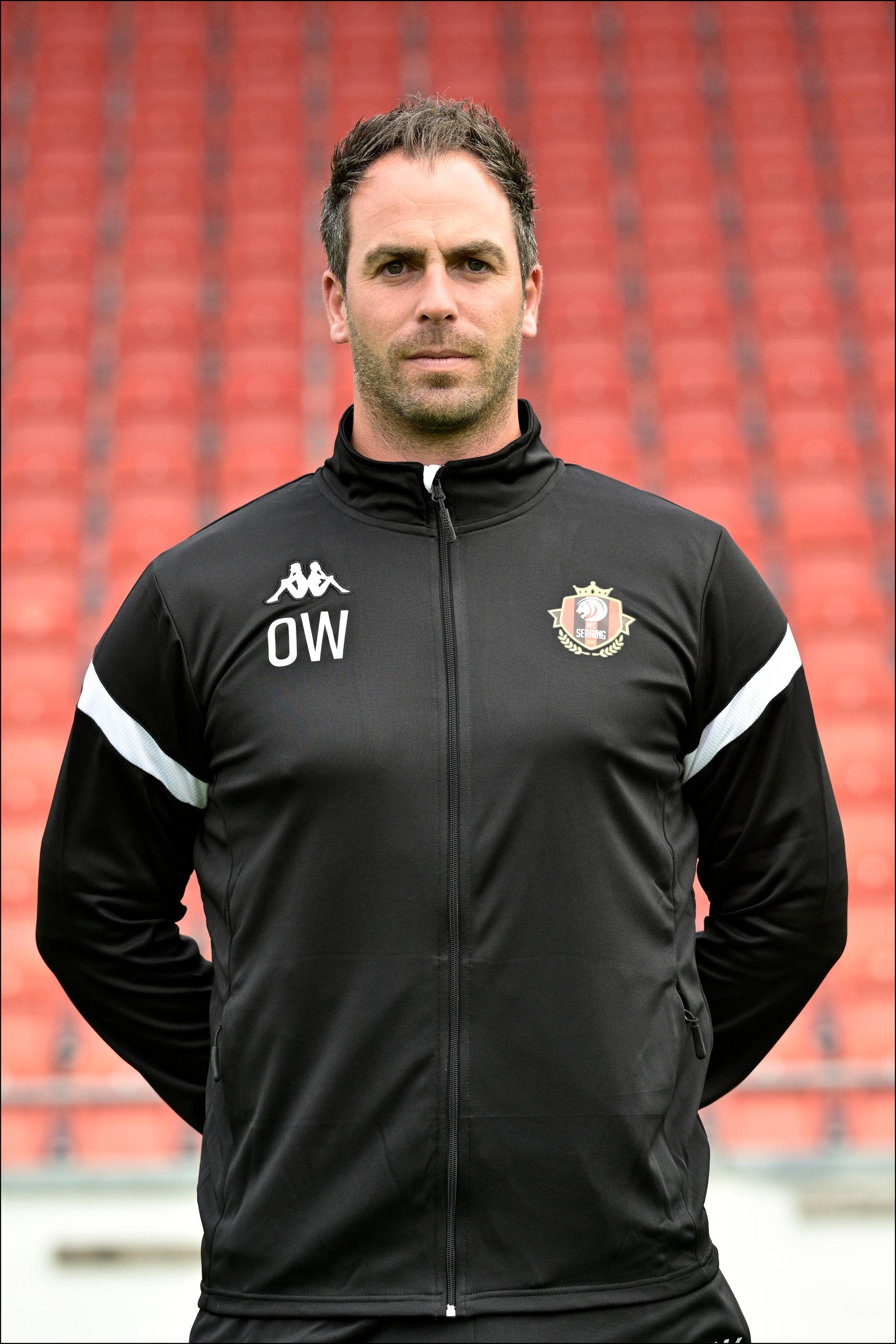 Seraing's goalkeeper coach Olivier Werner pictured during the 2022-2023 season photoshoot of Belgian Jupiler Pro League club RFC Seraing, Monday 11 July 2022 in Seraing. BELGA PHOTO JOHAN EYCKENS
