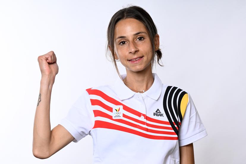 Chloe Herbiet pictured during a photoshoot for the Belgian Olympic Committee BOIC - COIB ahead of the Paris 2024 Olympic Games, in Brussels, Thursday 20 June 2024. BELGA PHOTO DIRK WAEM