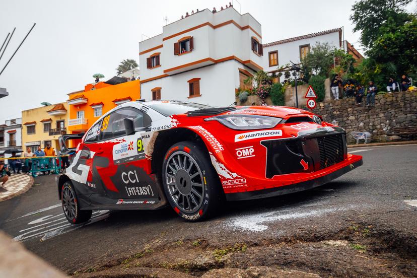 ATTENTION EDITORS - HAND OUT PICTURES - EDITORIAL USE ONLY - MANDATORY CREDIT ' TOYOTA GAZOO RACING '  This handout picture, distributed by Eric Dupain, shows Oliver Solberg and Elliott Edmondson in action during the WRC Rally Islas Canarias in Las Palmas, Spain, Saturday 25 April 2026.  PHOTO HANDOUT TOYOTA GAZOO RACING  *** Belga and Belga Editorial Board decline all responsibility regarding the content of this picture. ***