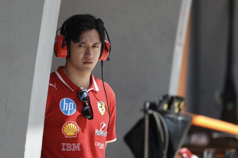 Ferrari's Chinese reserve driver Zhou Guanyu is seen before the sprint race of the Formula One Chinese Grand Prix at the Shanghai International Circuit in Shanghai on March 22, 2025.  WU HAO / POOL / AFP