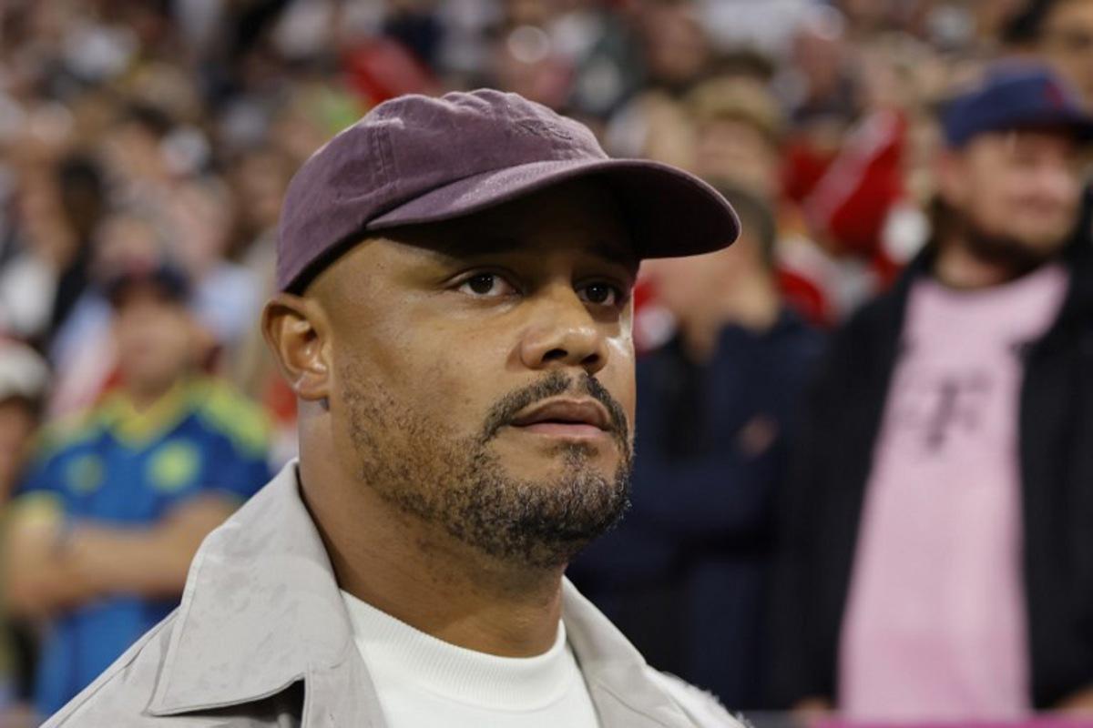 Bayern Munich's Belgian head coach Vincent Kompany looks on prior to the German first division Bundesliga football match between FC Bayern Munich and VfB Stuttgart in Munich, southern Germany, on August 28, 2026.  Alexandra BEIER / AFP