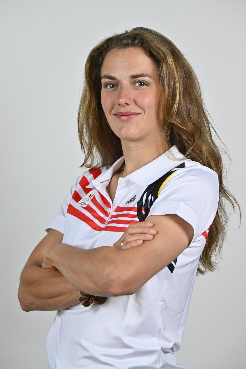 Athlete Isabelle van Elst poses for the photographer during the annual training camp of Team Belgium (19-25/05), in Rio Maior, Portugal, Friday 23 May 2025. BELGA PHOTO ERIC LALMAND
