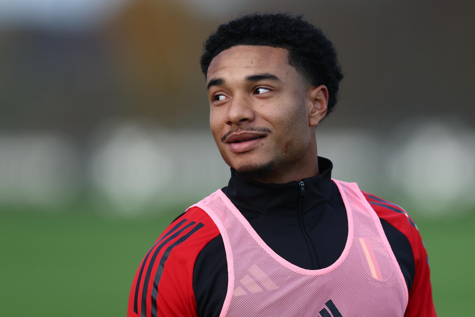 Benjamin Pauwels pictured during a training session of the Belgian national soccer team Red Devils U21 ahead of their Euro qualifying match against Austria, at the Royal Belgian Football Association's training center, in Tubize, Tuesday 11 November 2025. BELGA PHOTO BRUNO FAHY
