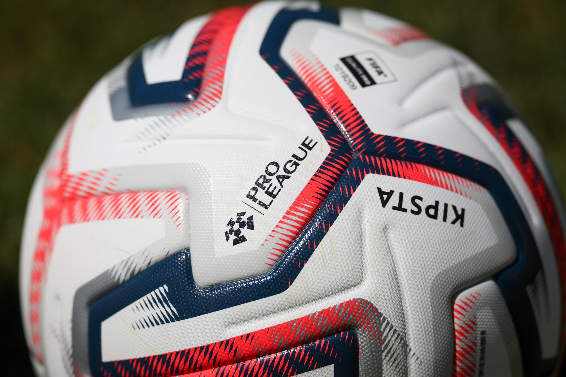 Illustration picture shows the new official match ball used in the Jupiler Pro League Belgian soccer championship, by Kipsta Decathlon, pictured on Thursday 02 July 2026. BELGA PHOTO VIRGINIE LEFOUR