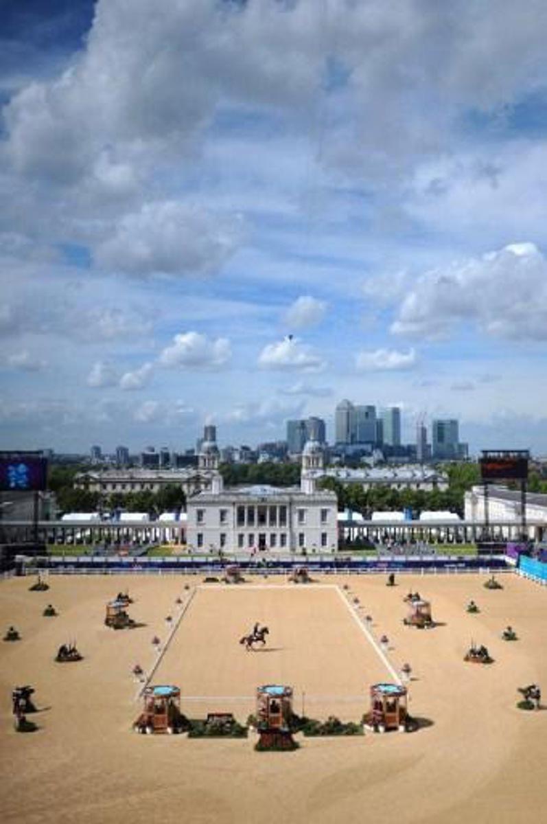 Sweden's Patrik Kittel on Scandic competes in the Dressage preliminaries of the 2012 London Olympics at the Equestrian venue in Greenwich Park, London on August 3, 2012. AFP PHOTO / CARL COURT