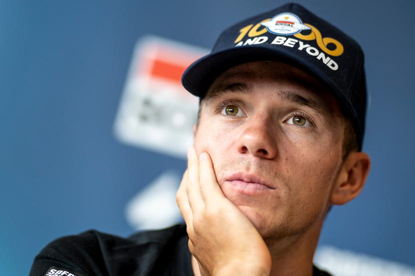 Belgian Remco Evenepoel of Soudal Quick-Step pictured during a press conference the first rest day of the 2025 Tour de France cycling race, on Tuesday 15 July 2025 in Toulouse, France. The 112th edition of the Tour de France starts on Saturday 5 July in Lille, France, and will finish in Paris, France on the 27th of July. BELGA PHOTO JASPER JACOBS