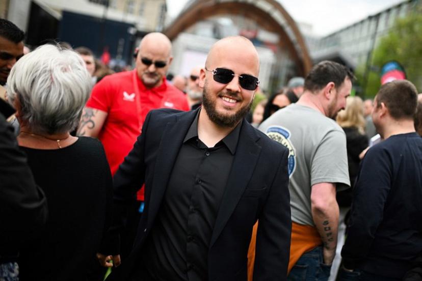 Belgian snooker player Luca Brecel (C) arrives for the photo-call during the media day launching the start of the World Snooker Championship 2025 at Crucible Theatre on April 18, 2025 in Sheffield, northern England. The World Snooker Championship 2025 will take place from April 19 to May 5, 2025. Oli SCARFF / AFP