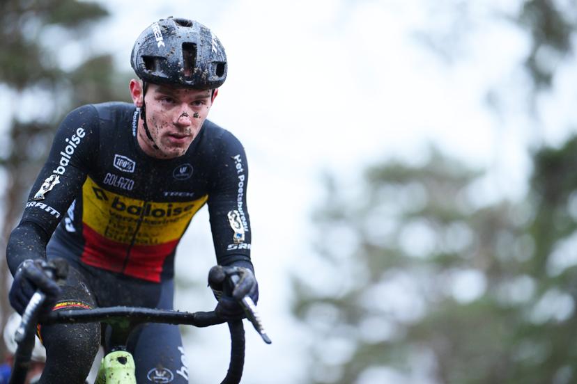 Belgian Thibau Nys pictured in action during the men's elite race of the 'GP Sven Nys' cyclocross cycling event on Thursday 01 January 2026 in Baal, stage 6/8 in the X2O Badkamers 'Trofee Veldrijden' competition. BELGA PHOTO DAVID PINTENS