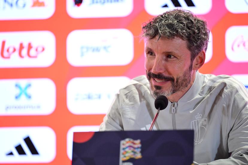 Belgium's head coach Mark van Bommel pictured during a press conference of the Red Devils, the Belgian national soccer team, in Rome, Italy on Thursday 24 September 2026. The team is preparing for the opening game of the UEFA Nations League against Italy on Friday. BELGA PHOTO DIRK WAEM