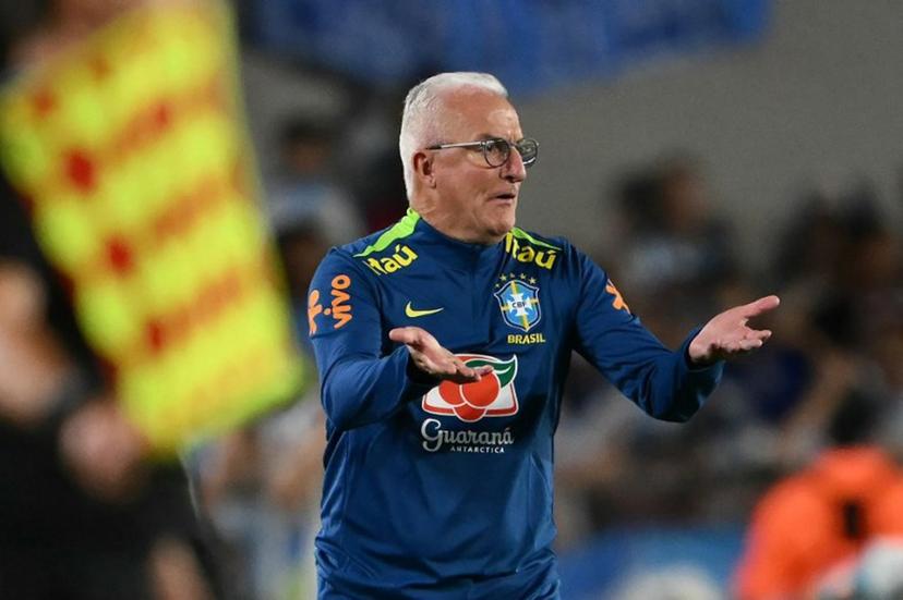 Brazil's head coach Dorival Junior gestures during the 2026 FIFA World Cup South American qualifiers football match between Argentina and Brazil at the Mas Monumental stadium in Buenos Aires on March 25, 2025.  Luis ROBAYO / AFP