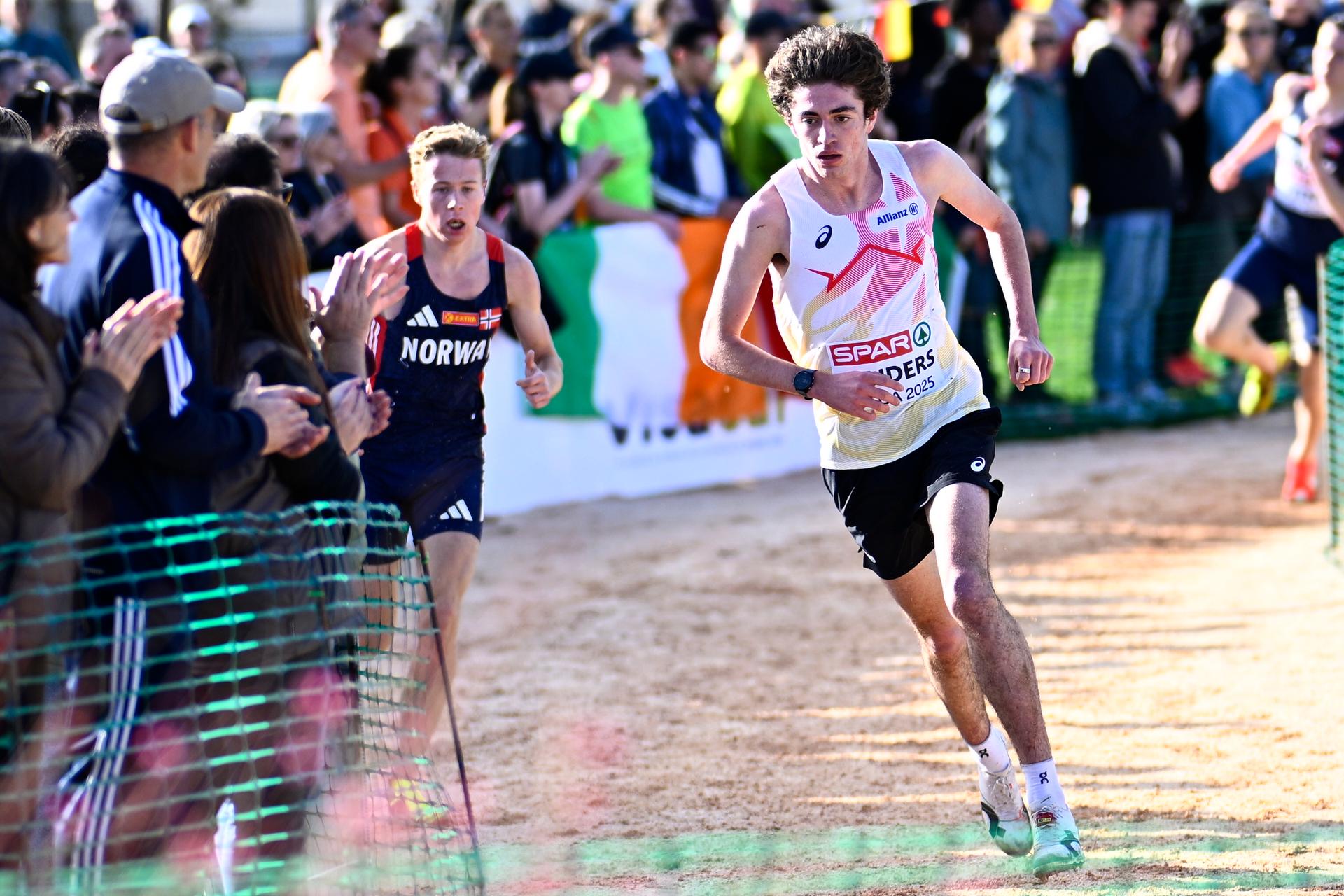 Belgian Willem Renders pictured in action during the Men U20 race at the 2025 SPAR European Cross Country Championships, in Lagoa, Portugal, Sunday 14 December 2025. BELGA PHOTO JASPER JACOBS