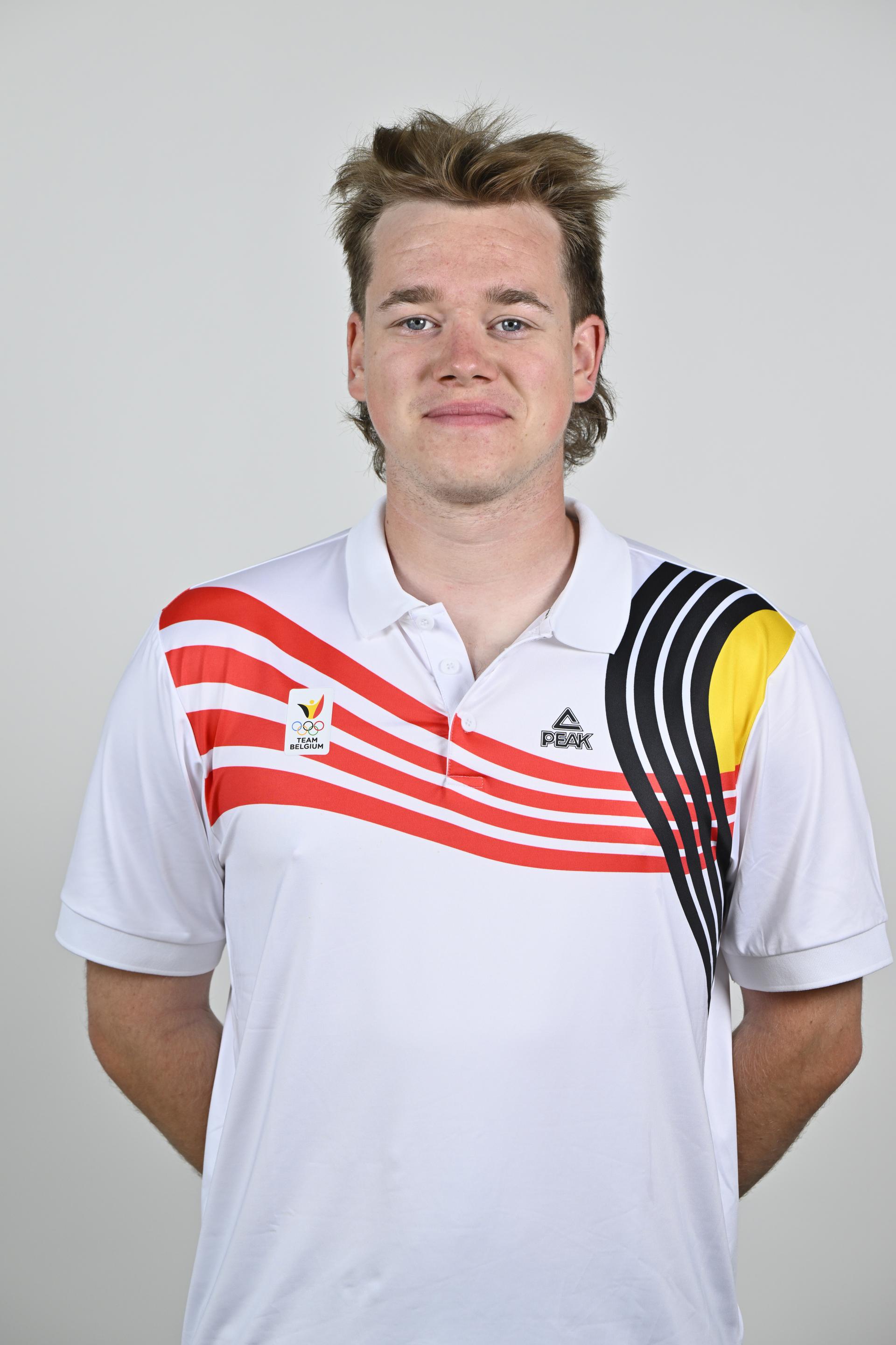 Athlete Colin Freeling poses for the photographer during the annual training camp of Team Belgium (19-25/05), in Rio Maior, Portugal, Friday 23 May 2025. BELGA PHOTO ERIC LALMAND