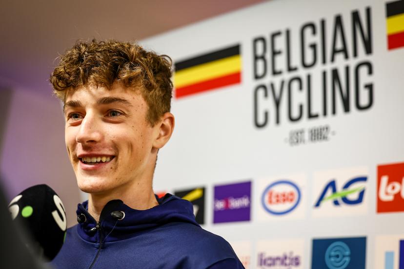 Belgium Seff Van Kerckhove pictured after the Men Junior Road Race at the UEC road European cycling championships, a 103,4 km track in Loriol-sur-Drome, France on Friday 03 October 2025. The European cycling championships Drome-Ardeche takes place from 1 to 5 October, France. BELGA PHOTO DAVID PINTENS