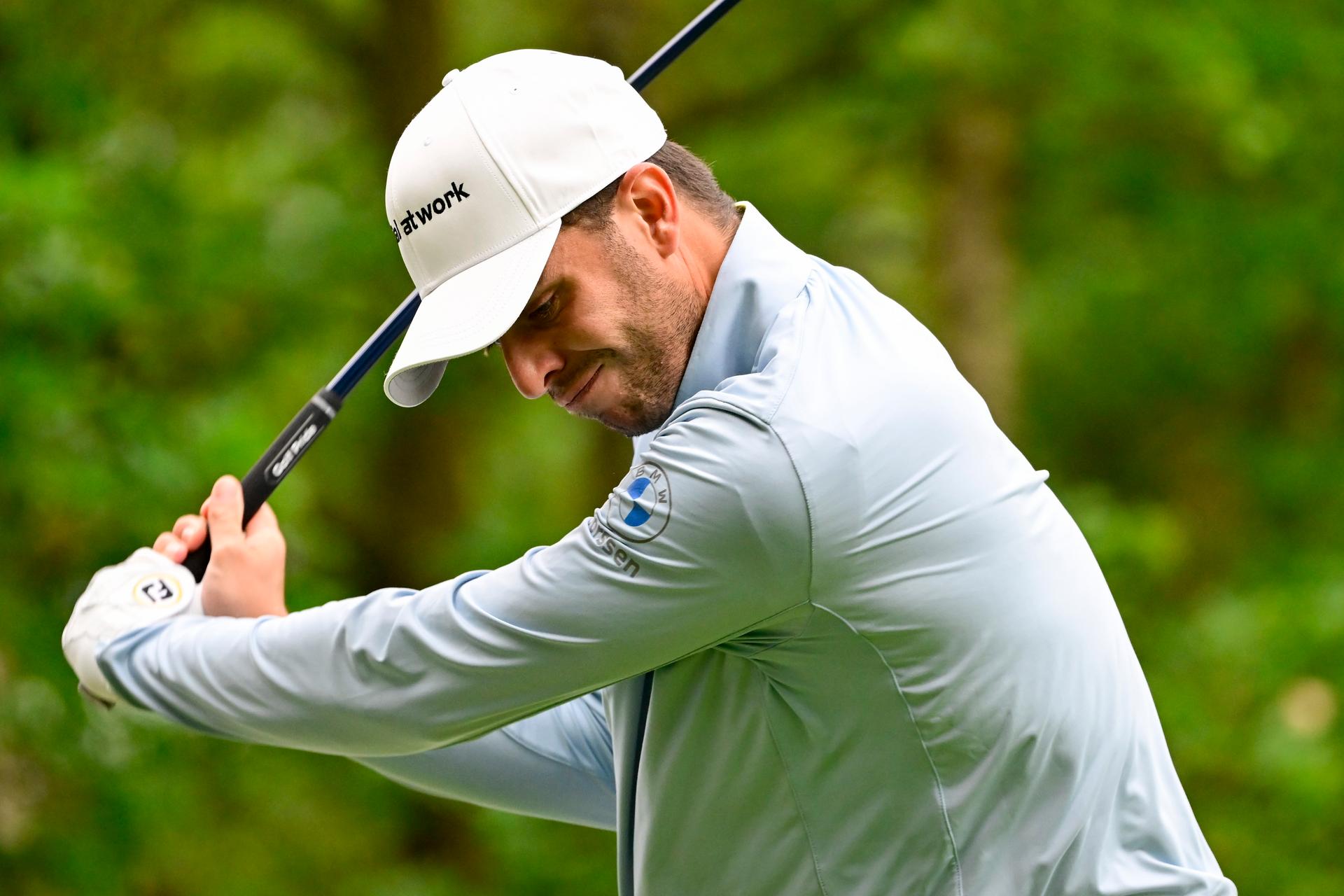 Belgian Alan De Bondt pictured during the first round (1/4) at the 2024 Soudal Open DP World Tour golf tournament, in Schilde, Thursday 23 May 2024. The 2024 Soudal Open takes place from 23 to 26 May at the Rinkven Golf Club in Schilde. BELGA PHOTO DIRK WAEM
