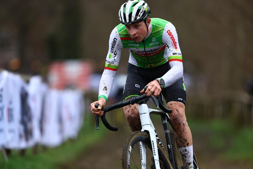 Belgian Toon Vandebosch pictured in action during the men's elite race of the 'GP Sven Nys' cyclocross cycling event on Wednesday 01 January 2025 in Baal, stage 5/8 in the X2O Badkamers 'Trofee Veldrijden' competition. BELGA PHOTO DAVID PINTENS