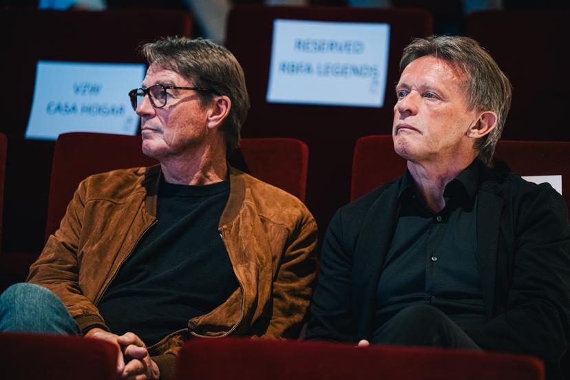 Former Red Devil Georges Grun and Former Red Devil Frank Vercauteren pictured at the 40 years World Cup Mexico '86 & Casa Hogar event organized by the Royal Belgian Football Association RBFA, Thursday 07 May 2026 in Tubize. BELGA PHOTO EMILE WINDAL