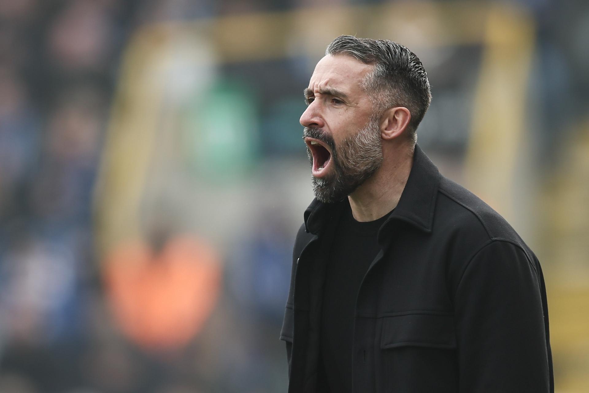 Anderlecht's interim coach Jeremy Taravel pictured during a soccer match between Club Brugge and RSC Anderlecht, Sunday 08 March 2026 in Brugge, on day 28 (out of 30) of the 2025-2026 'Jupiler Pro League' first division of the Belgian championship. BELGA PHOTO BRUNO FAHY