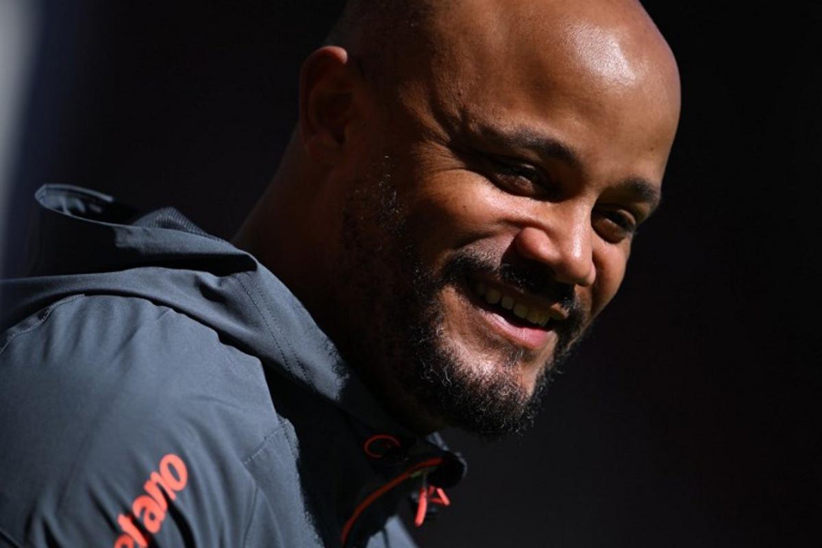 Bayern Munich's Belgian head coach Vincent Kompany is seen prior the German first division Bundesliga football match between 1 FSV Mainz 05 and FC Bayern Munich in Mainz, western Germany on April 25, 2026.  Kirill KUDRYAVTSEV / AFP