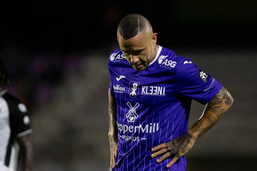 Patro Eisden's Radja Nainggolan pictured during a soccer match between Patro Eisden Maasmechelen and KAS Eupen, Sunday 13 September 2026 in Maasmechelen, on day 5 of the 2026-2027 'Challenger Pro League' second highest division of the Belgian championship. BELGA PHOTO KRISTOF VAN ACCOM
