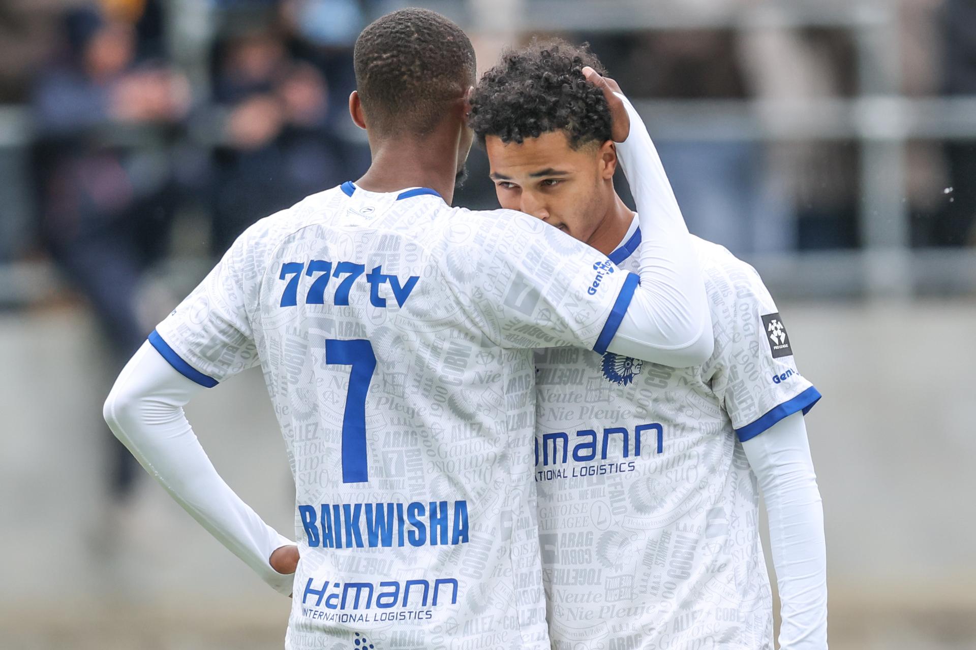 Gent's Momodou Lamin Sonko looks dejected during a soccer match between Union Rochefortoise (amateur 1st division) and KAA Gent, Sunday 18 October 2026 in Rochefort, in the 1/16 final of the Croky Cup Belgian cup competition. BELGA PHOTO BRUNO FAHY