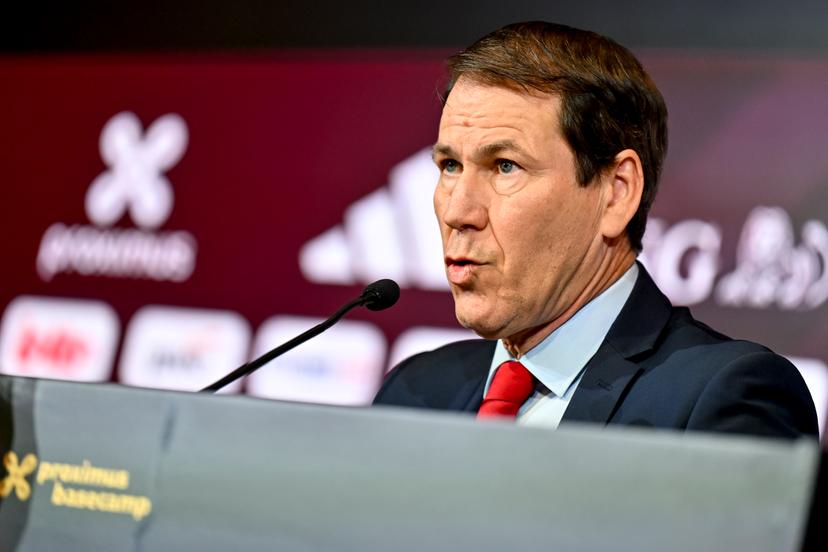 Belgium's head coach Rudi Garcia pictured during a press conference of Belgian national soccer team Red Devils to announce the selection for the 2026 FIFA World Cup, at the Proximus Basecamp in Tubize, on Friday 15 May 2026. The 2026 FIFA World Cup will take place in the United States, Mexico, and Canada from 11/06 to 19/07. BELGA PHOTO EMILE WINDAL