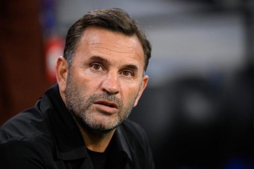 Galatasaray's Turkish head coach Okan Buruk looks on ahead the UEFA Champions League, league phase day 4, football match between Ajax and Galatasaray at the Johan Cruijff ArenA in Amsterdam on November 5, 2025.  JOHN THYS / AFP