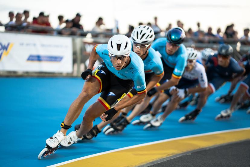 ATTENTION EDITORS - HANDOUT PICTURES - EDITORIAL USE ONLY - MANDATORY CREDIT SKATE VLAANDEREN/ WISSEM JAUBERT-   Handout pictures released on 12 September 2024, by Skate Vlaanderen shwos Bart Swings on Friday 19 July 2024 at the European Roller Skating Championships in Zandvoorde, Oostende .  *** Belga and Belga Editorial Board decline all responsibility regarding the content of this picture. *** PHOTO HAND OUT - SKATE VLAANDEREN/ WISSEM JAUBERT