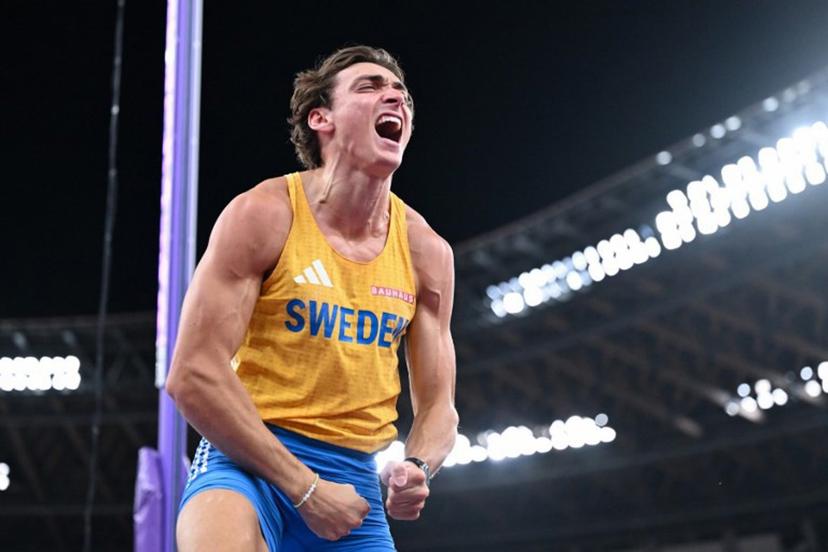 Sweden's athlete Armand Duplantis reacts during the men's pole vault final during the World Athletics Championships in Tokyo on September 15, 2025.  Kirill KUDRYAVTSEV / AFP