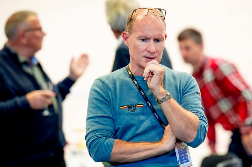 241019 Head coach Tim Carswell during day 4 of the 2024 UCI Tissot Track Cycling World Championships on October 19, 2024 in Ballerup.  Photo: Christian Örnberg / BILDBYRÅN / COP 166 / CO0481 cykling cycling sykling cykel vm cykel2024 uci tissot track cycling world championships wc 2024 uci tissot track cycling world championships 4 bbeng grappa33 BENELUX ONLY