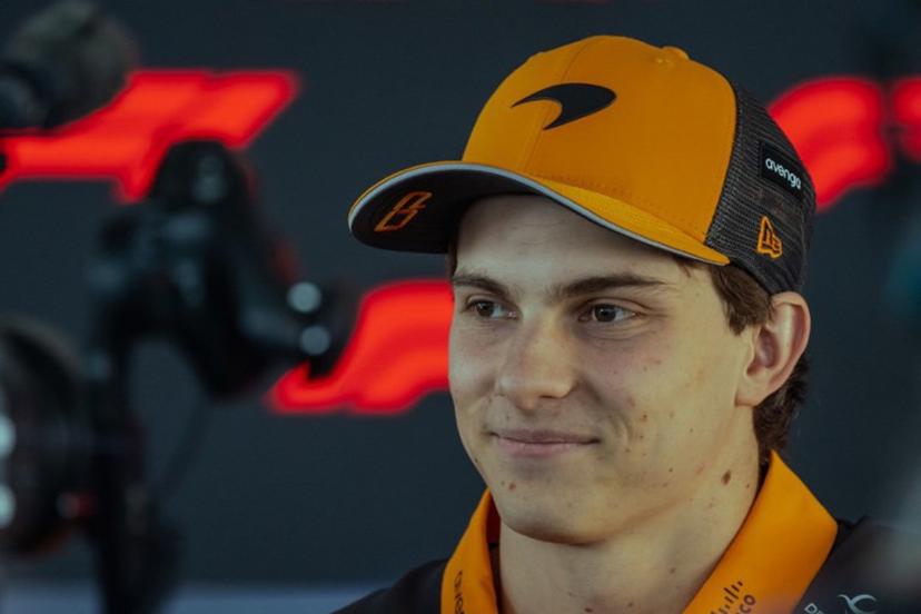 McLaren's Australian driver Oscar Piastri talks to the meadia at the Lusail International Circuit ahead of the Formula One Qatar Grand Prix in Lusail on November 27, 2025.  Andrej ISAKOVIC / AFP