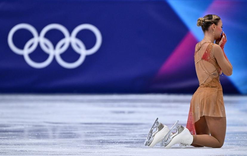 Belgian figure skater Loena Hendrickx pictured in action during the free program of the Women's Figure Skating competition at the Milano Cortina 2026 Olympic Winter Games, on Thursday 19 February 2026 in Milan, Italy. The XXV Winter Olympics take place from 6 to 22 February 2026 in Italy. BELGA PHOTO JASPER JACOBS