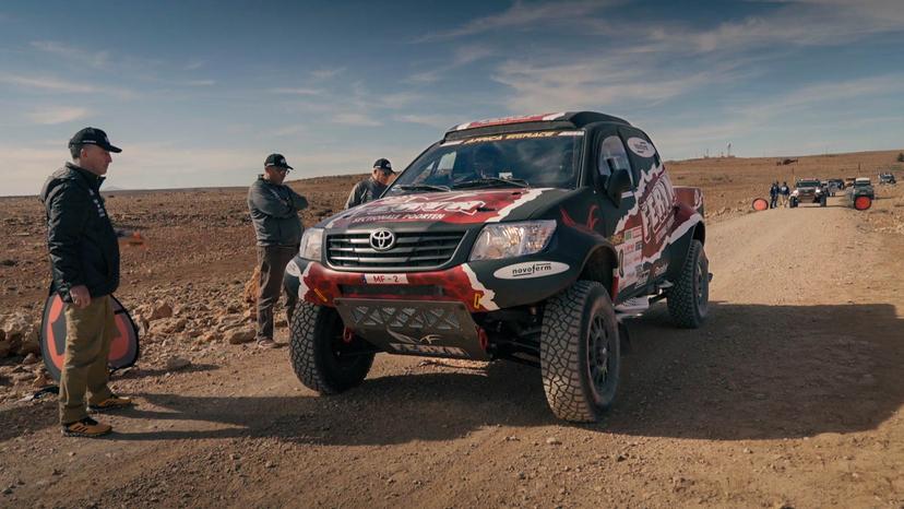 ATTENTION EDITORS - HAND OUT PICTURES - EDITORIAL USE ONLY - MANDATORY CREDIT: 'DIEDERD ESSELDEURS'  Hand out pictures released by Eric Dupain shows Koen Wauters and Kris Van Der Steen at stage one of the 2024 Africa Eco Race, on Wednesday 03 January 2024 in Boudenib, Morocco.  *** Belga and Belga Editorial Board decline all responsibility regarding the content of this picture. *** BELGA PHOTO HAND OUT DIEDERD ESSELDEURS