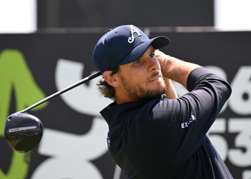 Belgium's Thomas Pieters of 4Aces GC plays a shot at the 4th tee during the final round of the LIV Golf Korea at Jack Nicklaus Golf Club in Incheon on May 4, 2025.  Jung Yeon-je / AFP