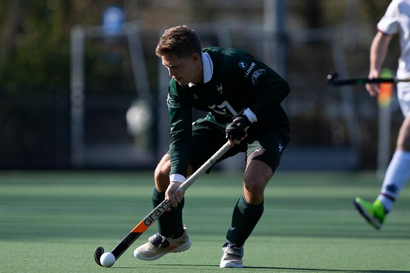 WatDucks' Victor Wegnez pictured during a hockey game between KHC Dragons and Waterloo Ducks, Sunday 22 March 2026 in Brasschaat, on day 16 of the Belgian first division hockey championship. BELGA PHOTO KRISTOF VAN ACCOM