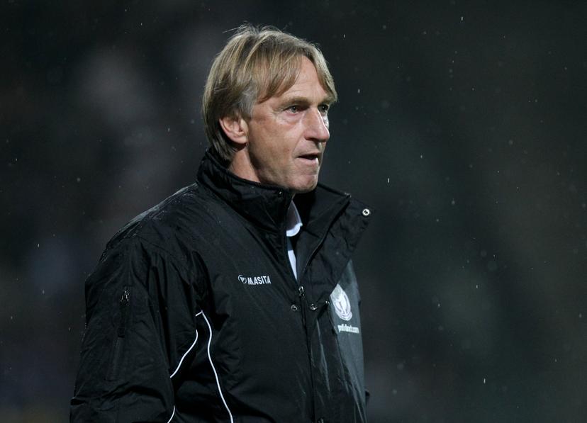 20121124 - ANTWERP, BELGIUM: Beerschot's head coach Adrie Koster pictured during the Jupiler Pro League match between Beerschot AC and Anderlecht, in Antwerp, Saturday 24 November 2012, on day 17 of the Belgian soccer championship. BELGA PHOTO VIRGINIE LEFOUR
