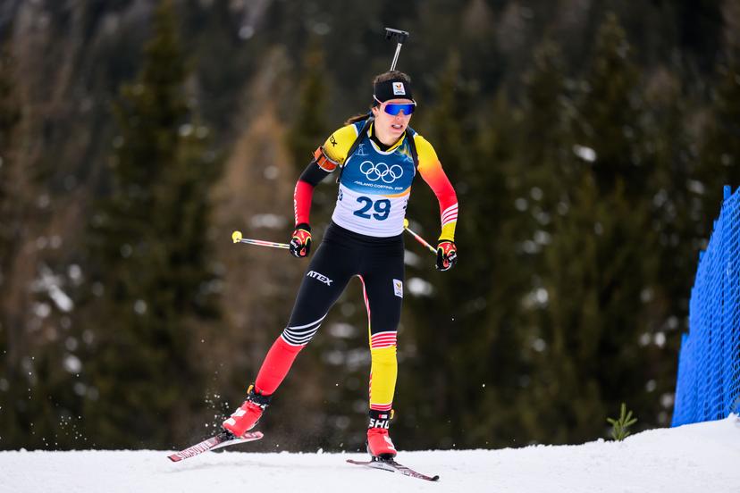 260211 Lotte Lie of Belgium competes in women's biathlon 15 km individual during day 5 of the 2026 Winter Olympics on February 11, 2026 in Anterselva.  Photo: Mathias Bergeld / BILDBYRÅN / kod MB / JM0789 skidskytte biathlon skiskyting olympic games olympics winter olympics os ol olympiska spel vinter-os olympiske leker milano cortina 2026 milan cortina 2026 milano cortina 2026 olympic games milano cortina 2026 winter olympic games milano cortina-os milano cortina-ol vinter-ol 5 bbeng individual 15 km dam women kvinner *** BENELUX ONLY ***