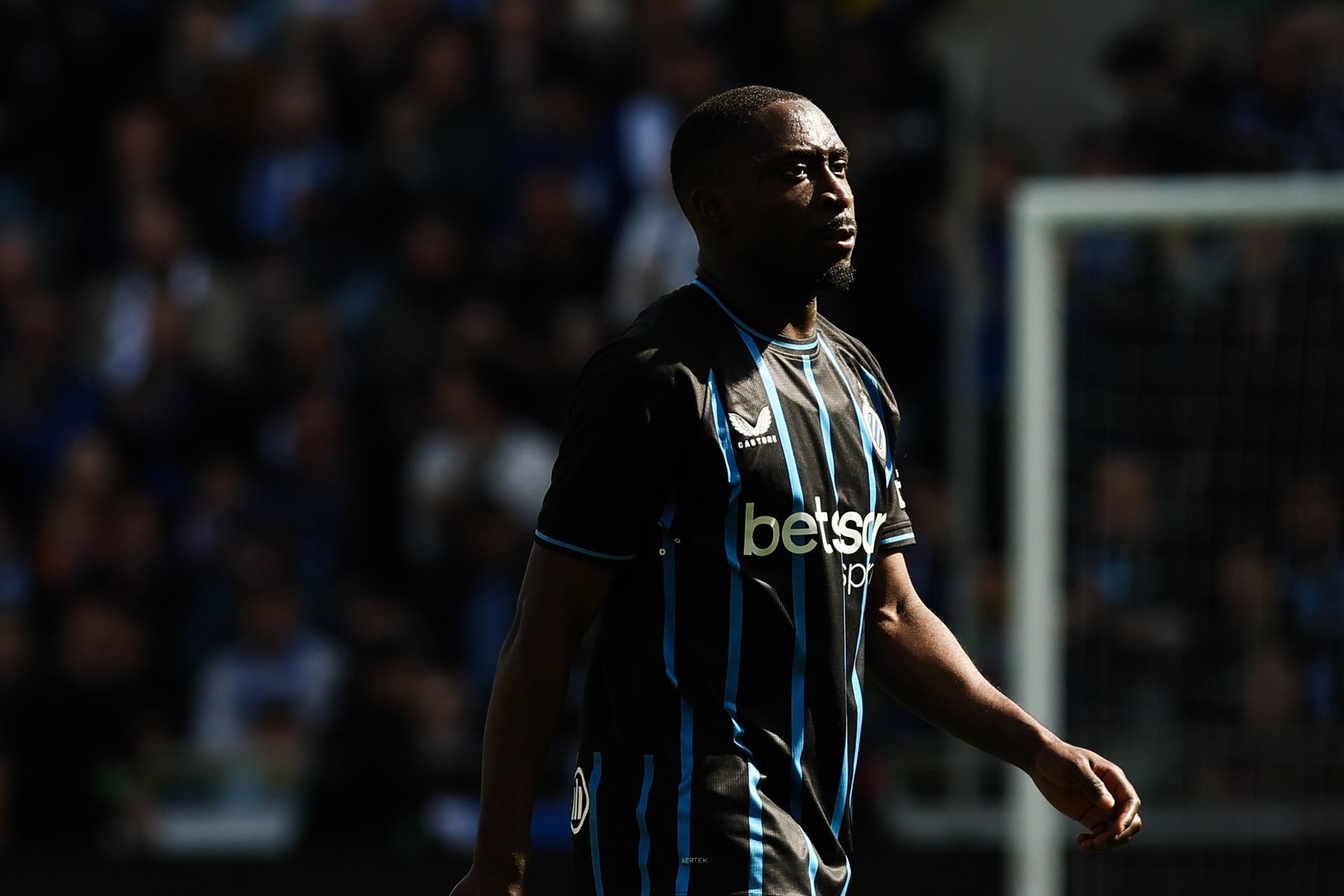 Club's Carlos Forbs pictured during a soccer match between Club Brugge and RSCA Anderlecht, Monday 06 April 2026 in Brugge, on the first day of the Champion's Play-off (PO1) of the 2025-2026 'Jupiler Pro League' first division of the Belgian championship. BELGA PHOTO BRUNO FAHY