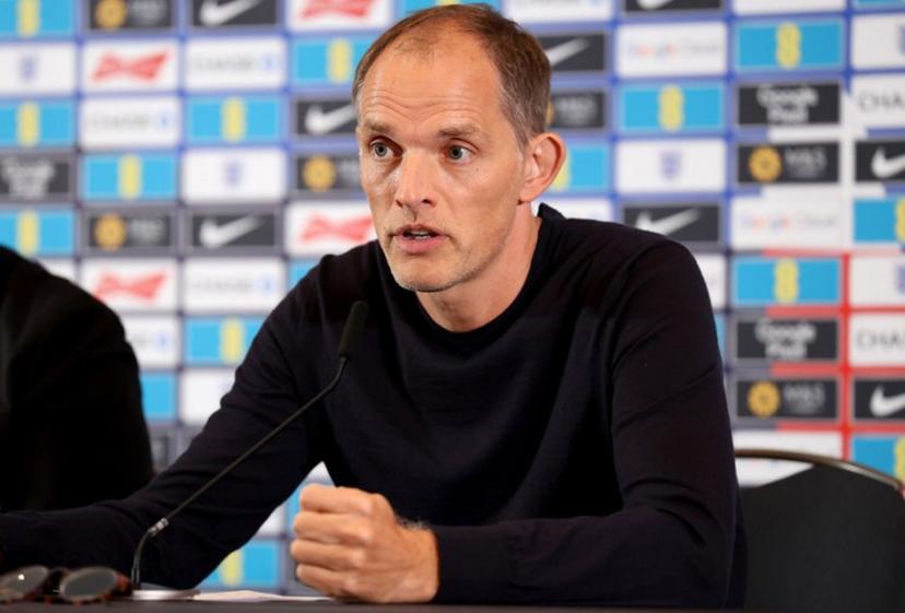 England's German head coach Thomas Tuchel speaks during a press conference at Wembley in London, on August 29, 2025, ahead of England's World Cup qualifiers against Andorra and Serbia  Toby Shepheard / AFP
