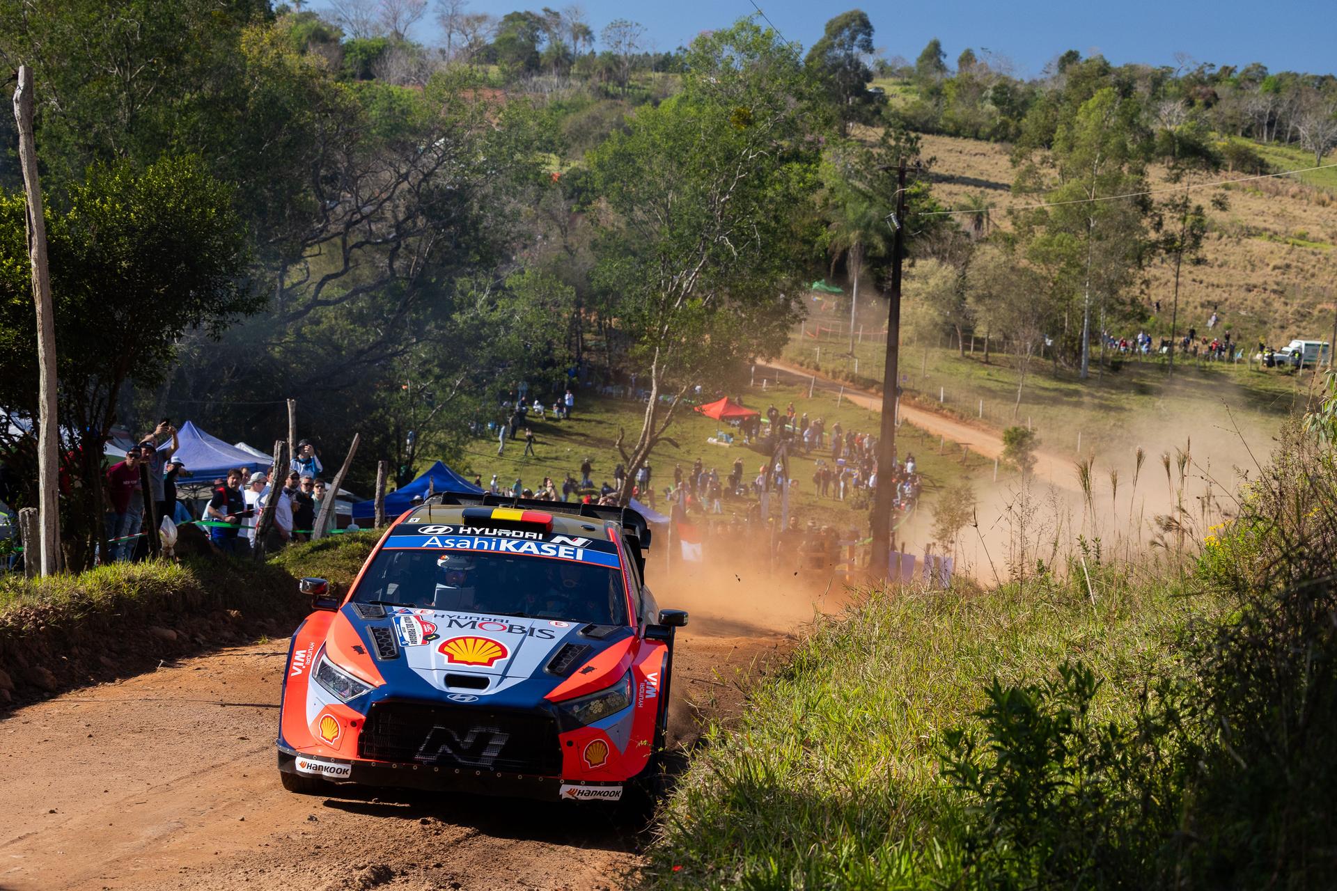 ATTENTION EDITORS - HAND OUT PICTURES - EDITORIAL USE ONLY - MANDATORY CREDIT 'FABIEN DUFOUR/ HYUNDAI MOTORSPORT GMBH'  This handout picture, distributed by Eric Dupain, shows  Thierry Neuville during the shakedown of the Paraguay Rally, stage 10 of the 2025 FIA World Rally Championship, in Encarnacion, Paraguay, on Thursday 28 August 2025.  BELGA PHOTO HANDOUT FABIEN DUFOUR/ HYUNDAI MOTORSPORT GMBH  *** Belga and Belga Editorial Board decline all responsibility regarding the content of this picture. ***